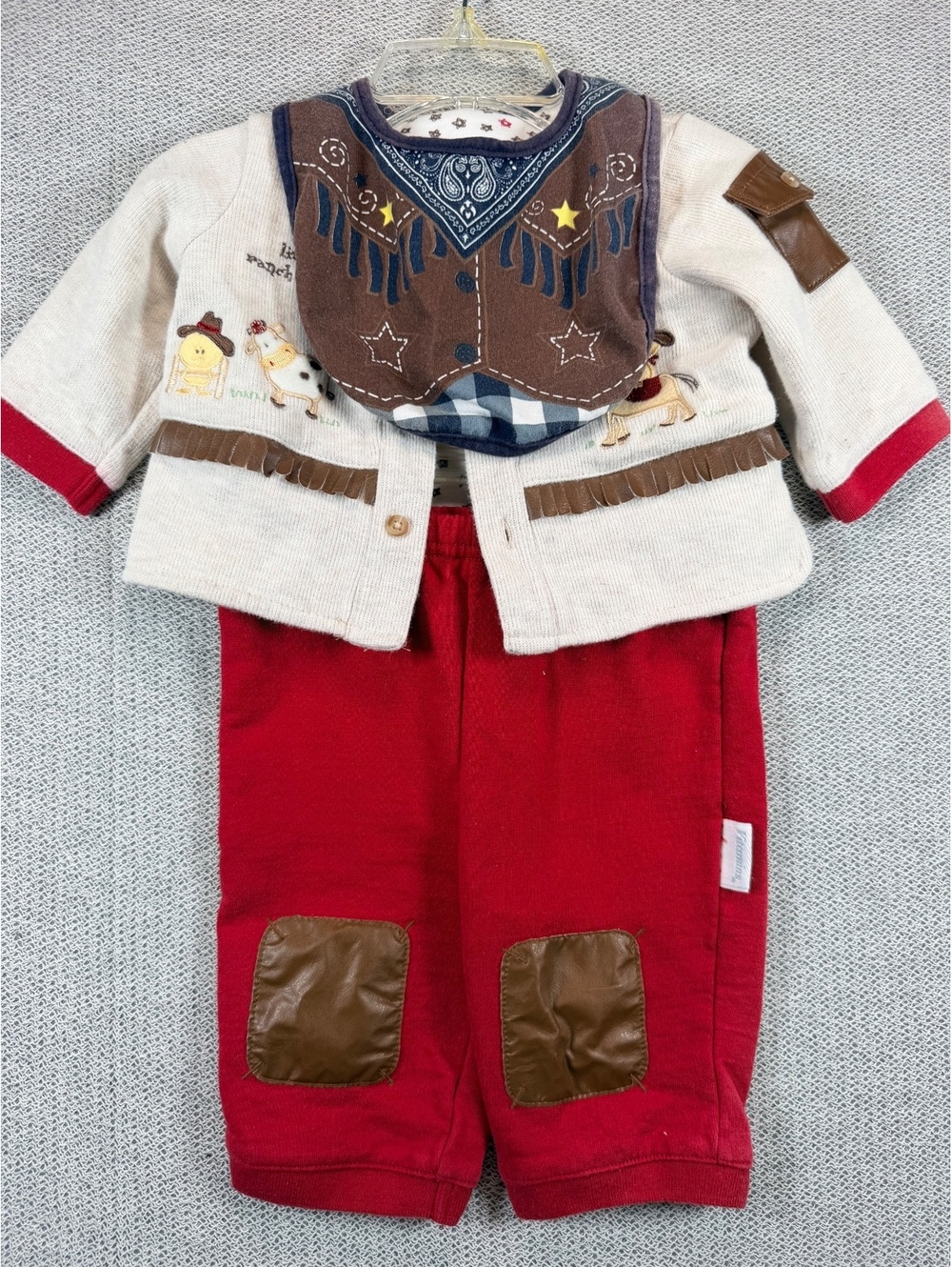 Baby Boy Western Outfit Set - Cowboy WonderKids 3-Piece Baby Boy Western Outfit